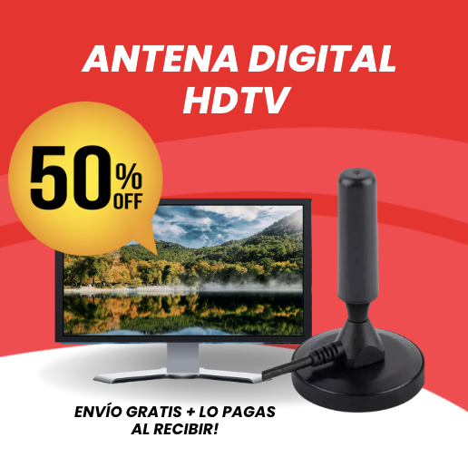 Antena Digital HDTV +100 canales HD sin pagar de más 📡